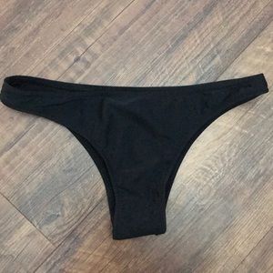 Basic black bikini bottoms